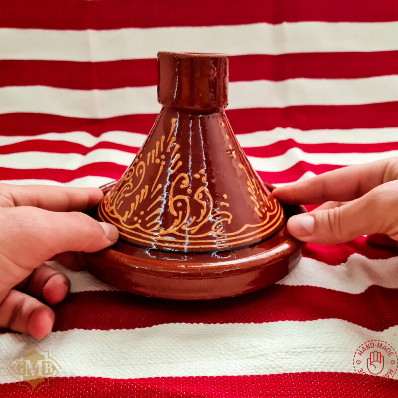 Moroccan Handcrafted Mini Tagine – Traditional Decorative Pottery