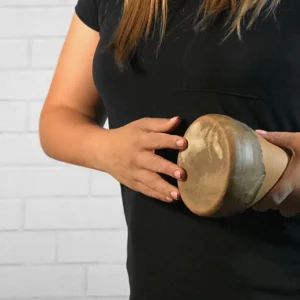 Moroccan Taarija Drum – Handcrafted Clay & Goat Skin Percussion Instrument