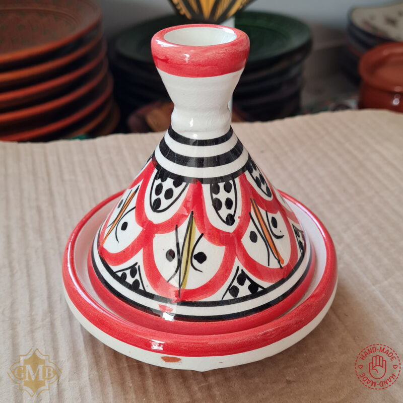 Moroccan Safi Mini Decorative Tagine (Hand-Painted – Set of 3)