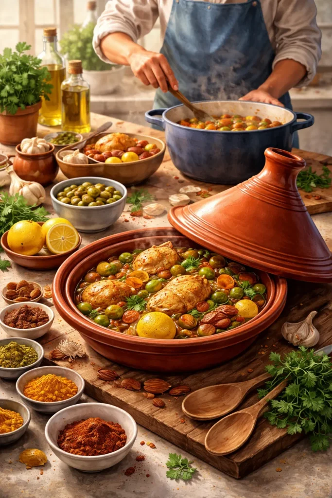 moroccan tagine dish