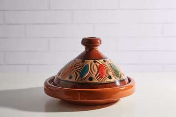 Moroccan Cooking Tagine – Traditional Handmade Clay Pot (28–30cm)