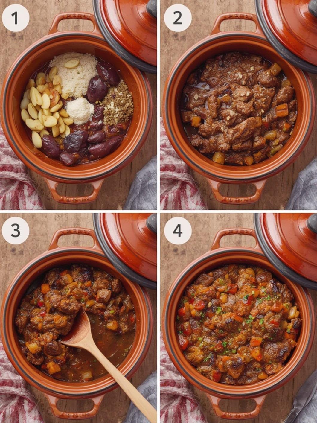 Beef Tagine with Prunes Recipe 2 beef tagine with prunes 1