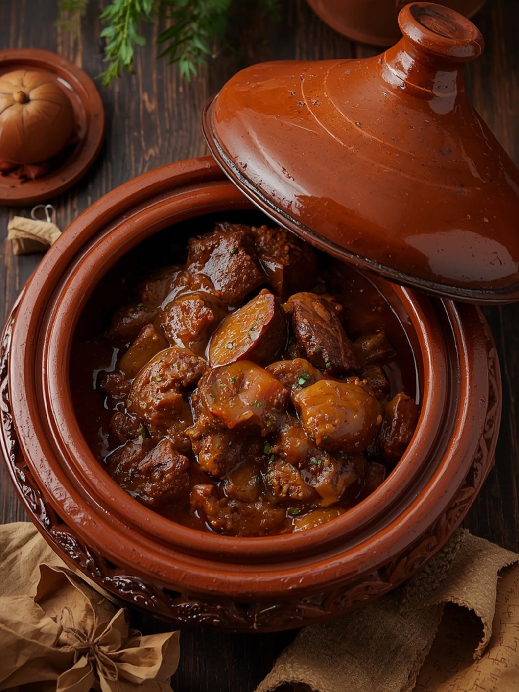 Beef Tagine with Prunes Recipe 1 beef tagine with prunes