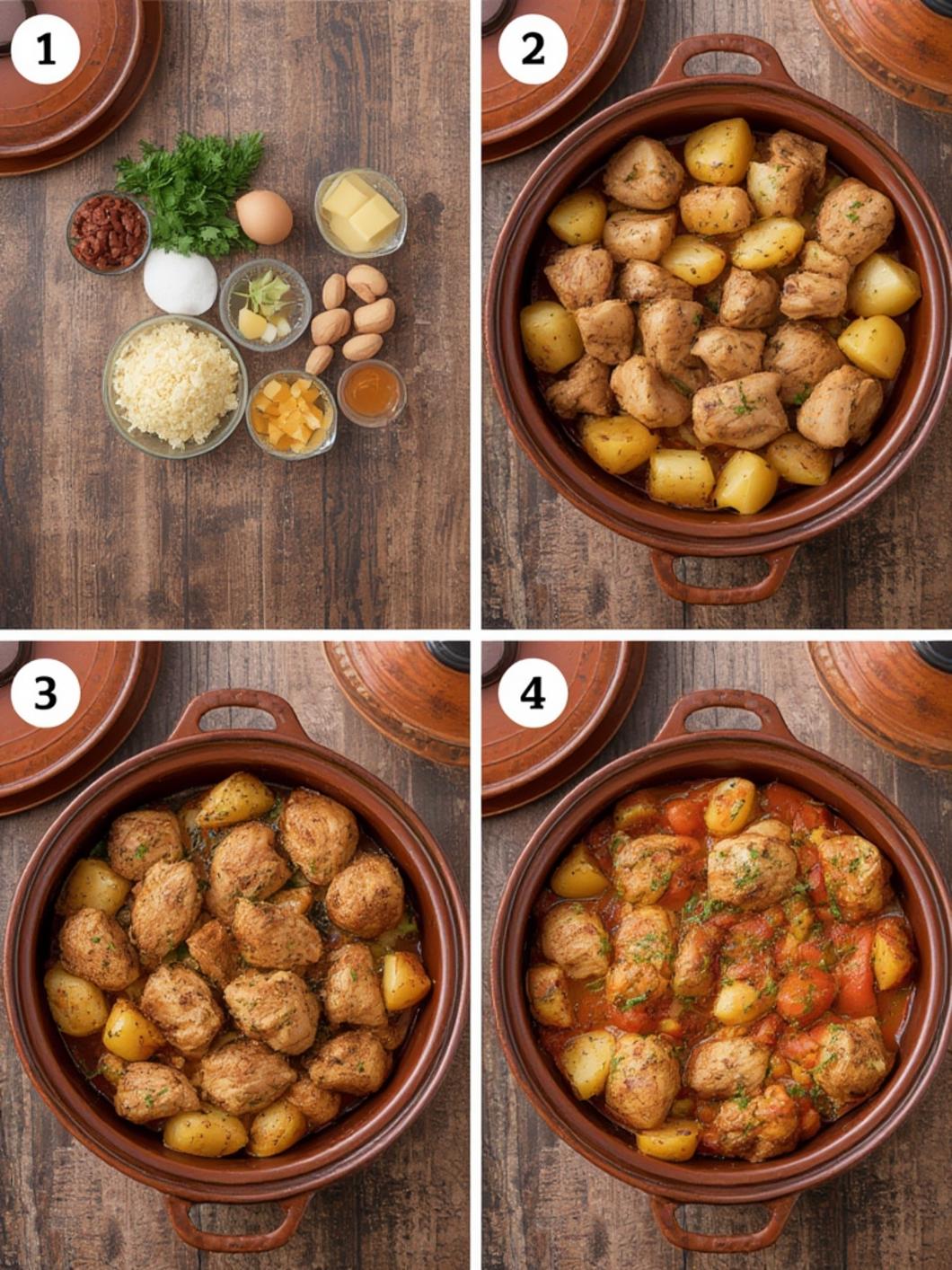 Chicken Tagine Potatoes Recipe 2 chicken tagine potatoes 3