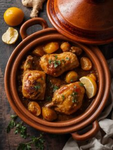 chicken tagine with apricots and ginger