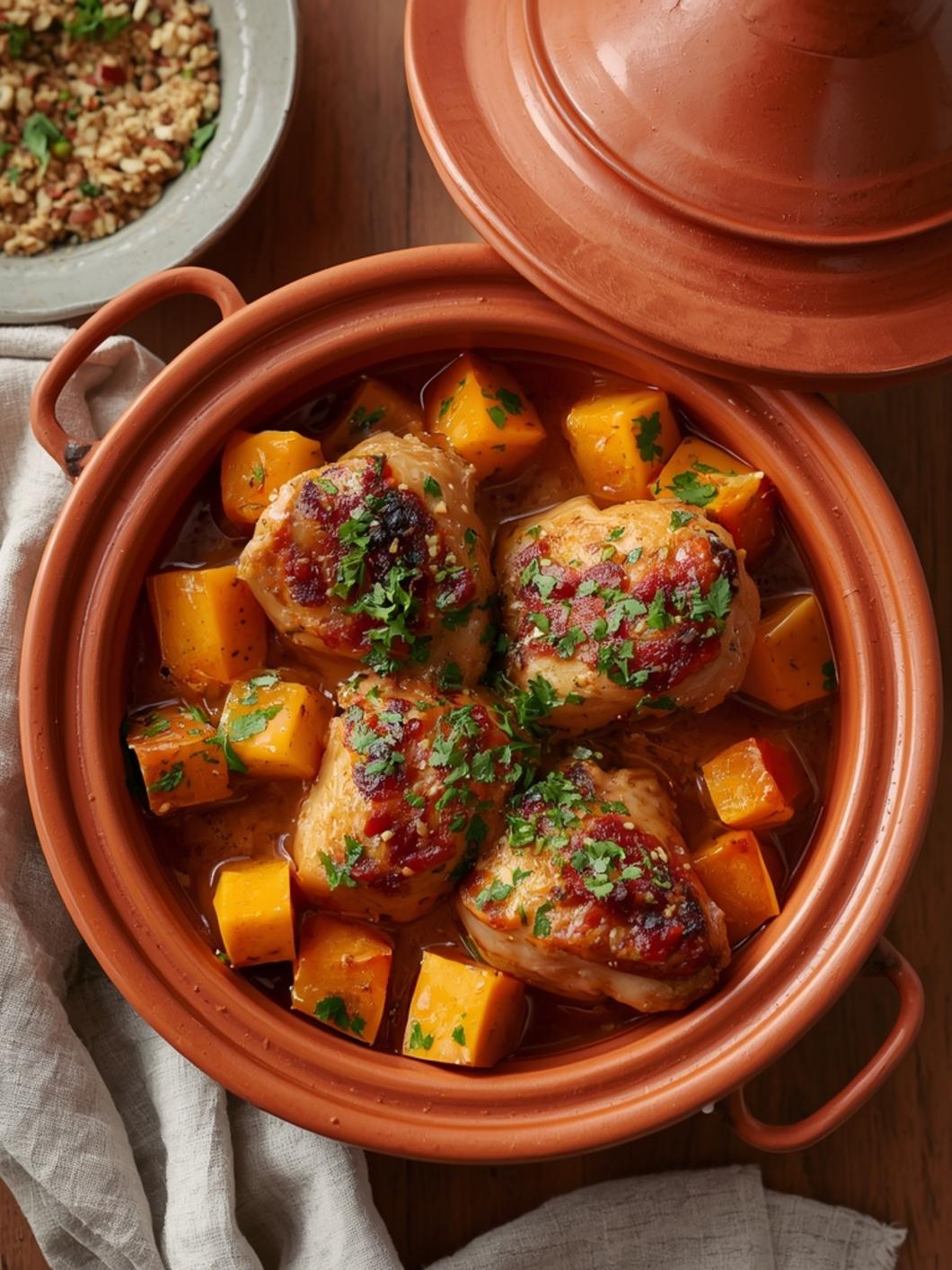 Chicken Tagine With Butternut Squash Recipe 1 chicken tagine with butternut squash