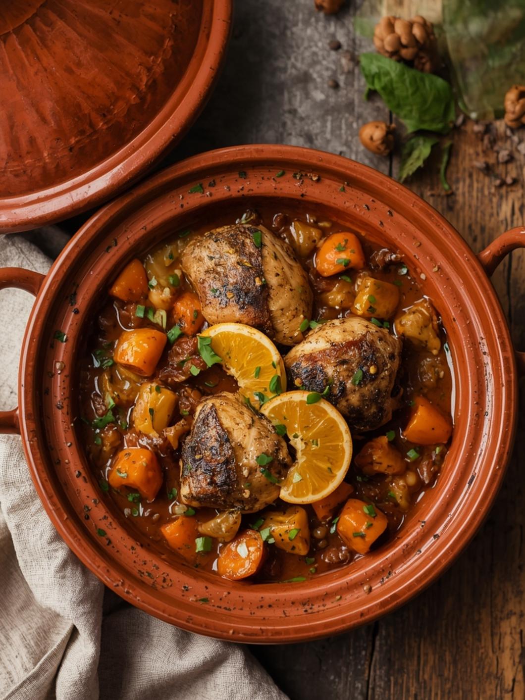 Chicken Tagine With Orange And Fennel Recipe 1 chicken tagine with orange and fennel