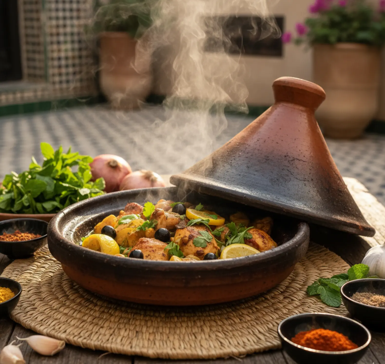 cooking tagine