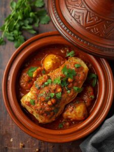 fish tagine with chermoula