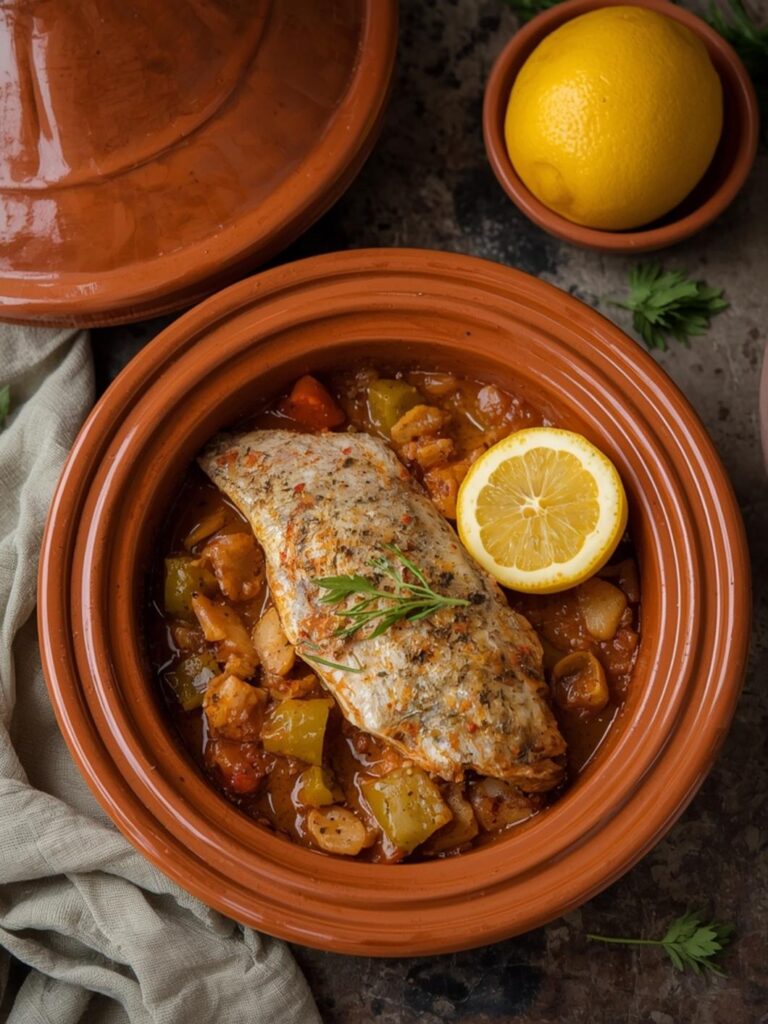 Fish Tagine with Preserved Lemons Recipe 5 fish tagine with preserved lemons
