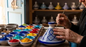 Geometric patterns Moroccan tagine