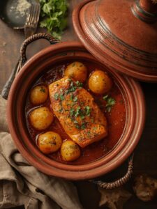 fish tagine with potatoes