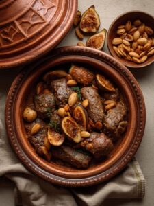 lamb tagine with dried figs and almonds recipe