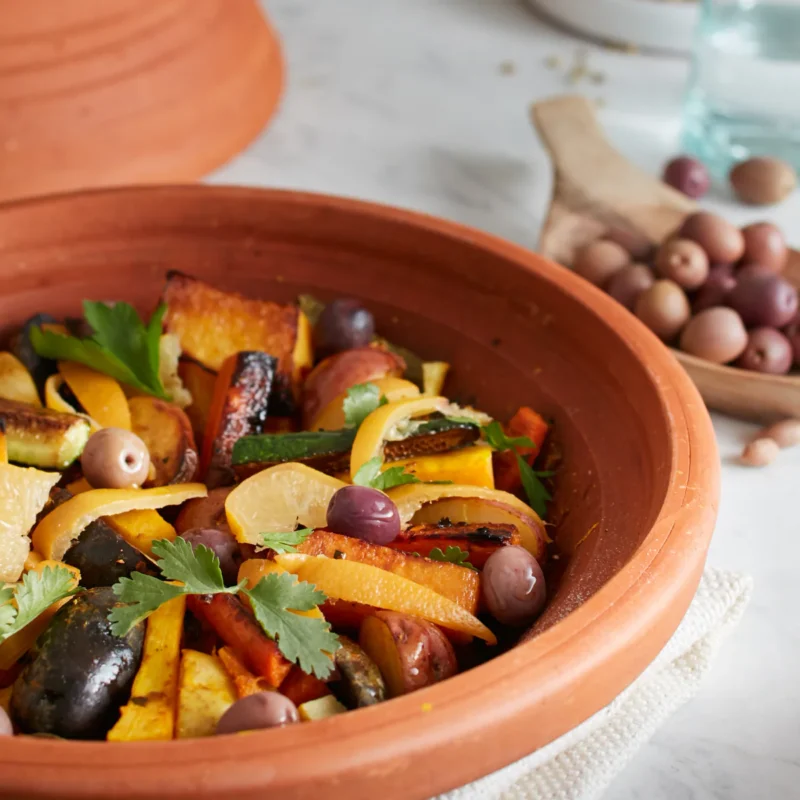 Natural Clay Tagine — Handcrafted Pure Clay Moroccan Cooking Pot