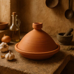 Handcrafted Terracotta Tagine Authentic Moroccan Clay Cooking Pot